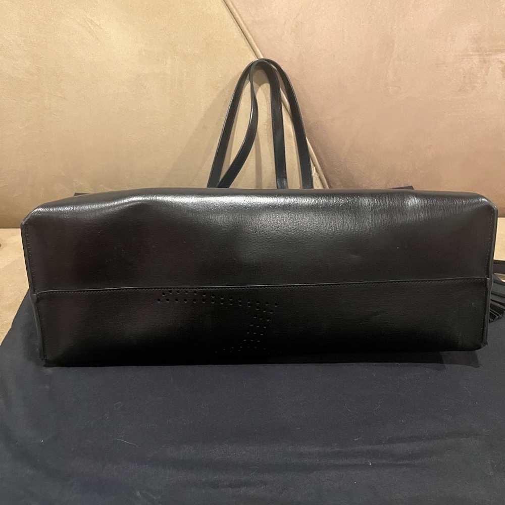 Saint Laurent Black Leather Tote with Tassel, and attached wallet , authentic - Picture 5 of 17